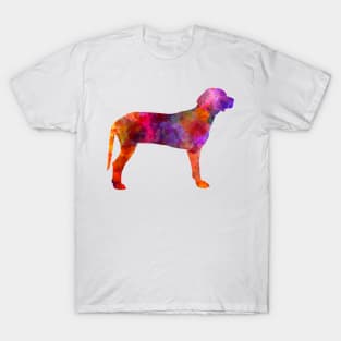 Serbian Hound in watercolor T-Shirt